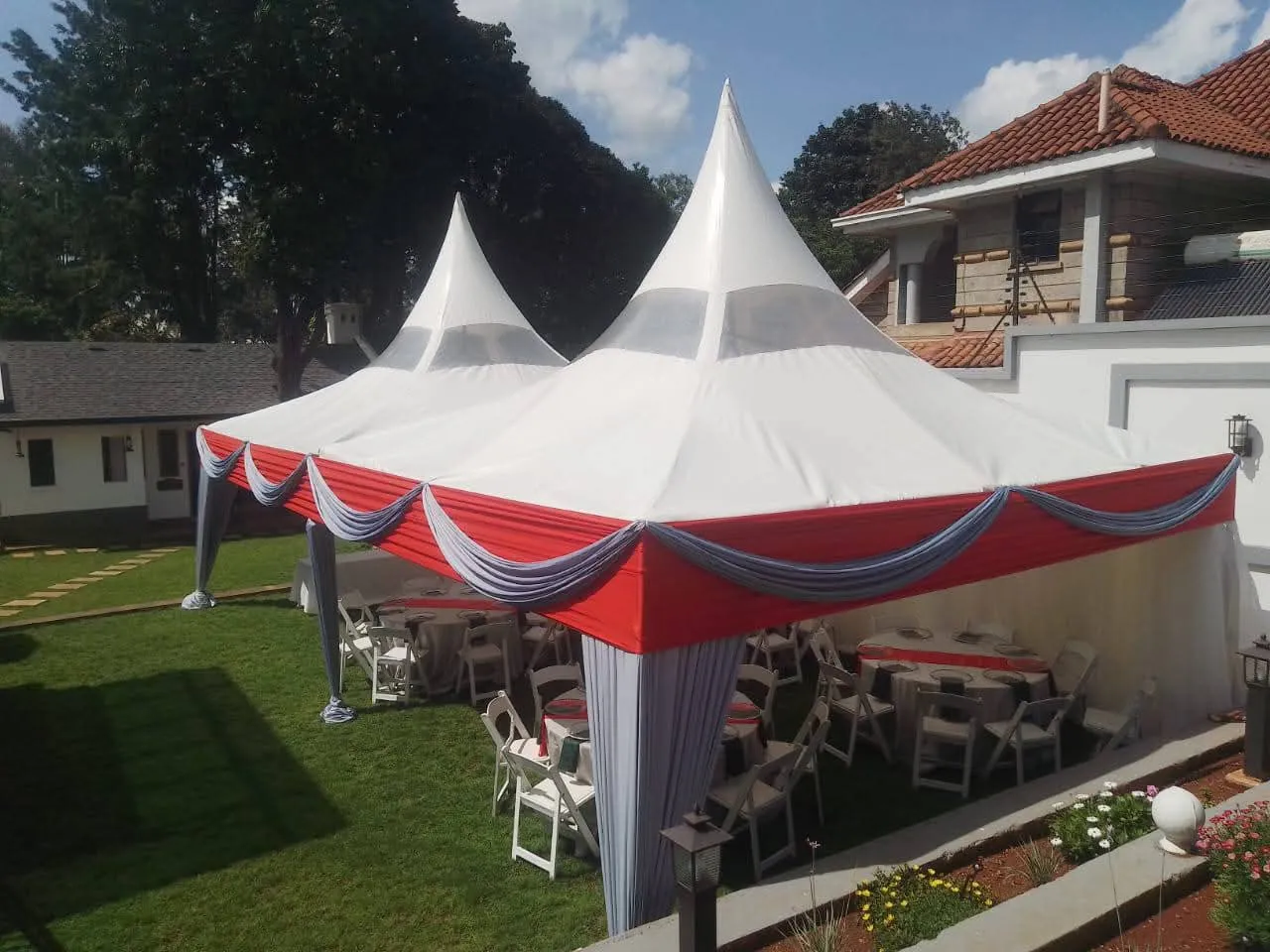 100 Sitter Tent 17x34ft - Draped